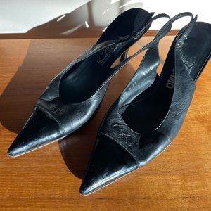 Black Salvador Ferragamo Pumps